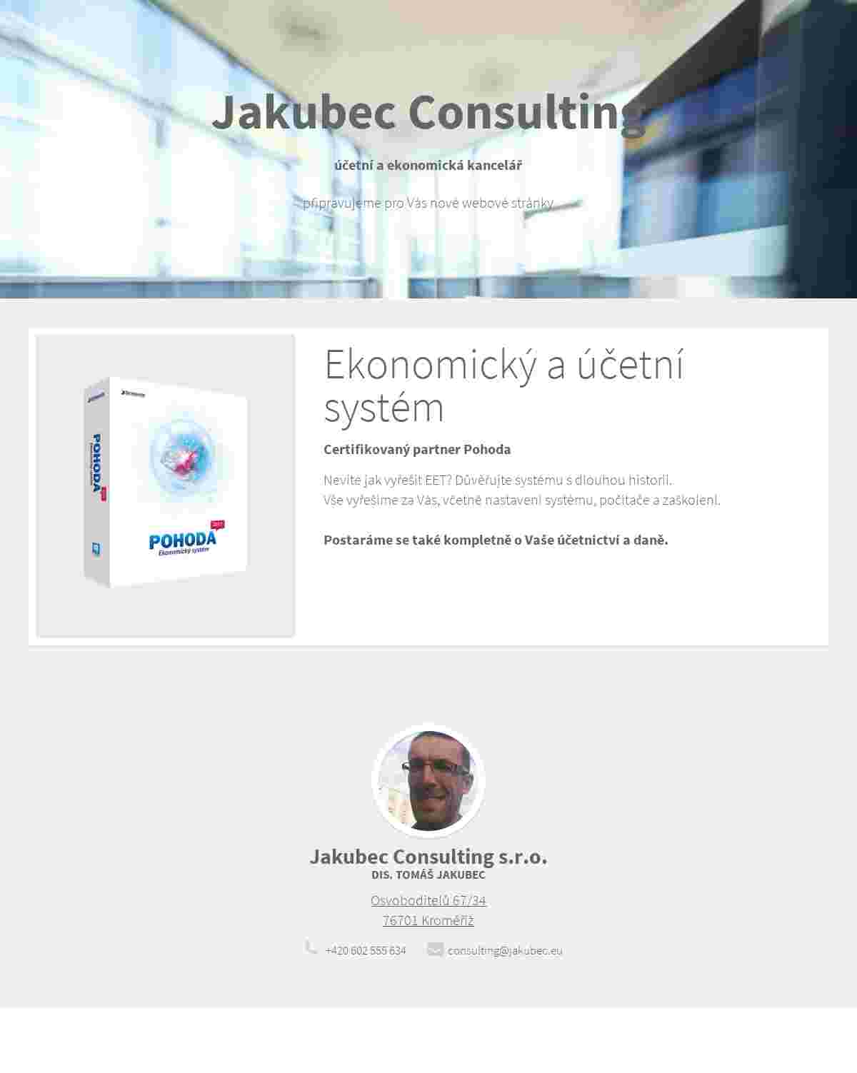 image preview of public offer 'Jakubec consulting | účetní a daňová kancelář'